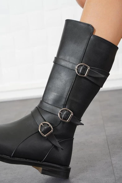 Papuçcity Mnrs 1565 Kadın Günlük Çizme Bot - Resim 6