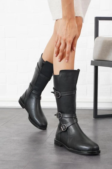 Papuçcity Mnrs 1565 Kadın Günlük Çizme Bot - Resim 3