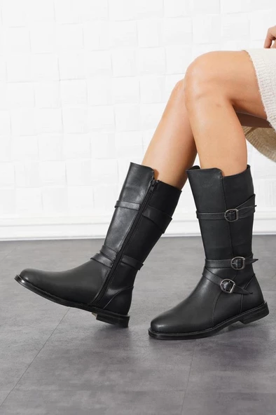 Papuçcity Mnrs 1565 Kadın Günlük Çizme Bot - Resim 2