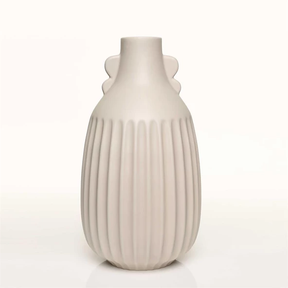 Vitale Antıque Krem Vazo Orta 17*17*33 Cm AK.JL0054 ürün görseli 1
