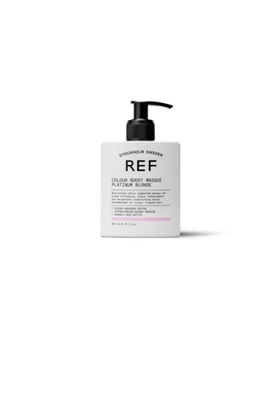 REF STOCKHOLM Colour Boost Masque Plat Blonde 200 Ml Renk Artışı Sağlayan Parlatıcı Maske-platin Sarı Sarı Saçlar