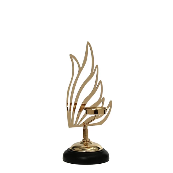 Vitale Kuğu Mumluk Gold 32 cm AK.JE0080