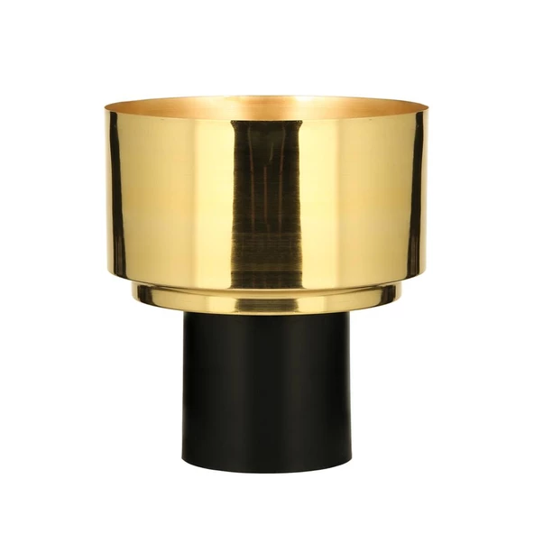 Vitale Gold Black Vazo Büyük 30*30*33 Cm AK.JB0209