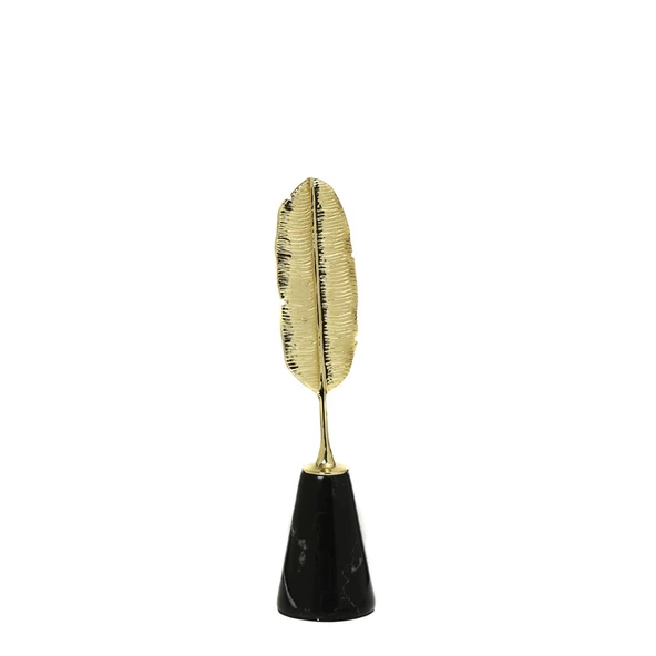 Vitale Gold Yaprak Obje 8,5*8*32 Cm AK.JE0146