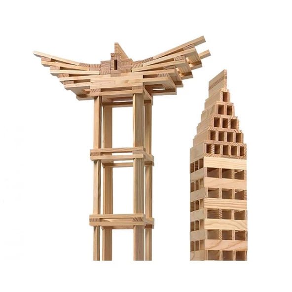 Redka Red City Ahşap Blokları Akıl Oyunu - Resim 3