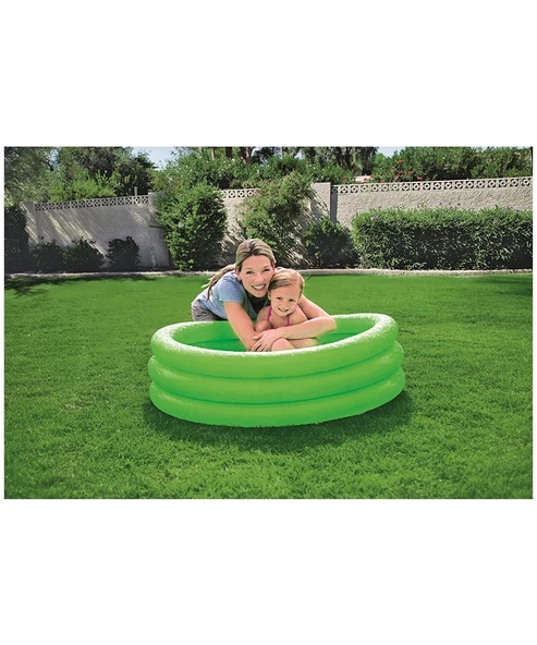 Bestway 3 Halkalı Renkli Şişme Çocuk Havuzu 15648 Yeşil - Resim 2