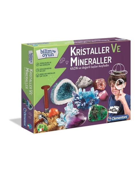 Clementoni Bilim Seti Kristaller ve Mineraller 64964 ürün görseli