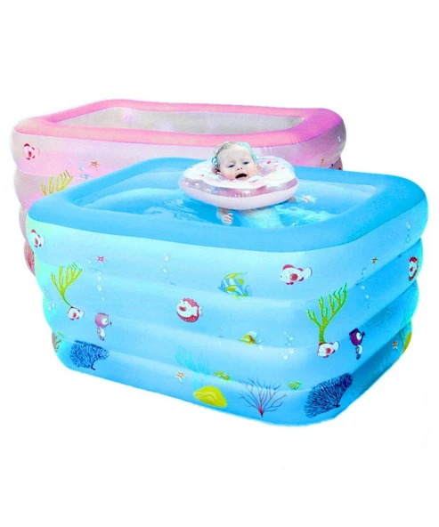 Bermuda Derin Çocuk Havuzu 140X100X70 cm 90896 Mavi - Resim 2