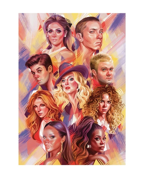 Art Puzzle Dünya Müzik Starları 2000 Parça Puzzle - Resim 2