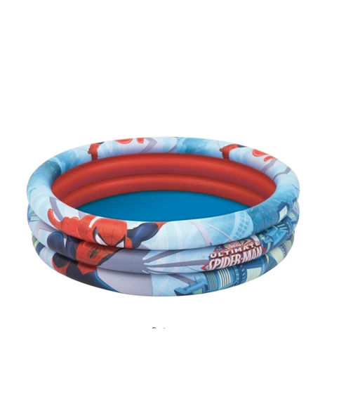 Bestway Spiderman Çocuk Havuzu 3 Bölmeli 122x30 cm 98018 - Resim 3