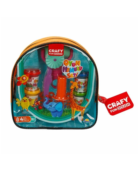 Crafy Oyun Seti 4 Renk Çantalı 27868 Turuncu ürün görseli 1