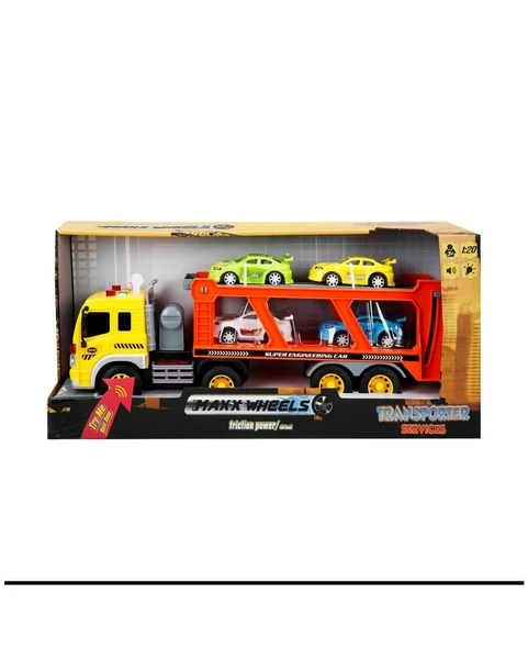 Sunman Maxx Wheels 1:20 Sesli ve Işıklı Transporter 05700 Araba Taşıyıcı