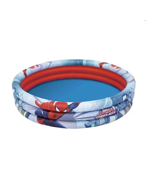 Bestway Spiderman Çocuk Havuzu 3 Bölmeli 122x30 cm 98018 - Resim 2