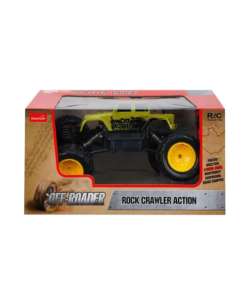 1:18 Rock Crawler Uzaktan Kumandalı Aksiyon Aracı 07544 Yeşil - Resim 2
