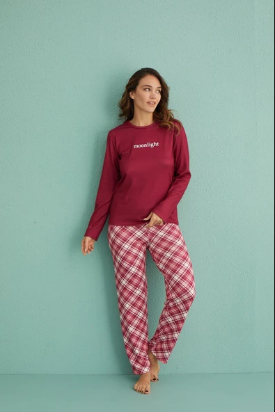Gd Goldoremi 14102-12 Kadın Moonlight Termal Uzun Kollu Pijama Takım - 2