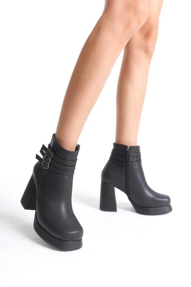 Papuçcity Sprs 02982 Kadın 9,5 Cm Platform Topuklu Bot - 3