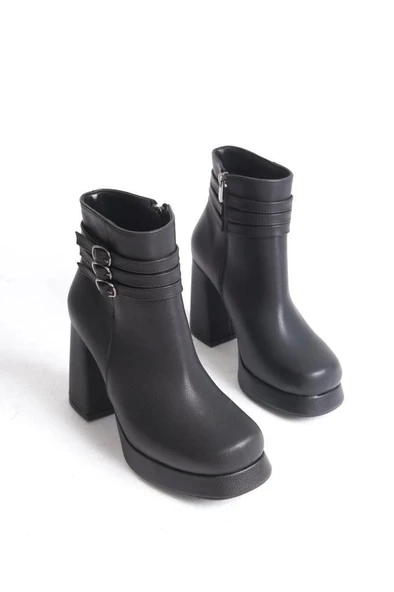 Papuçcity Sprs 02982 Kadın 9,5 Cm Platform Topuklu Bot - 4