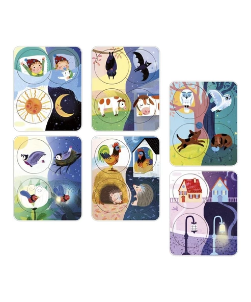 Clementoni Little Match Gece ve Gündüz 16716 - Resim 2