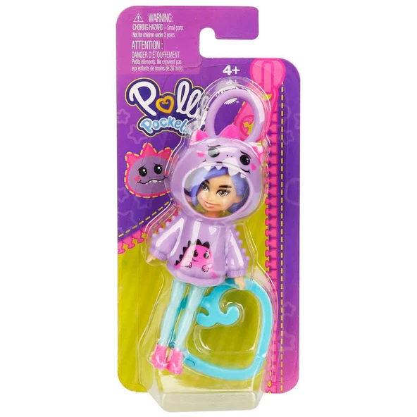 Polly Pocket Friend Anahtarlık HKV98 HRD62 Dinazor - Resim 3