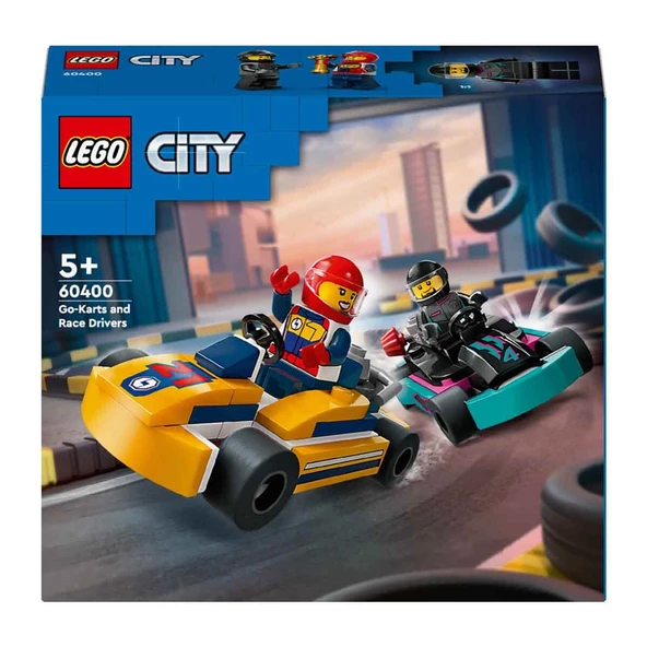 LEGO City Go-Kartlar ve Yarış Sürücüleri 60400 - Resim 3