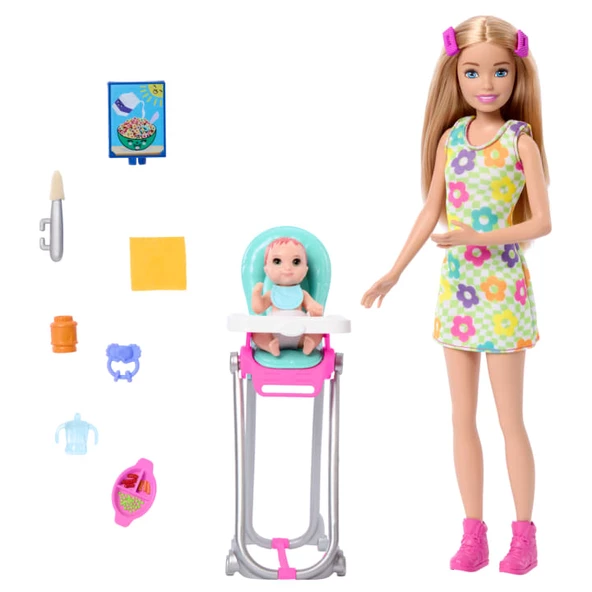 Barbie Skipper Bebek Bakıcısı Oyun Seti HTK35