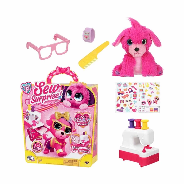 Little Live Pets Scruff a Luvs Moda Oyun Seti CRU06000 Pembe