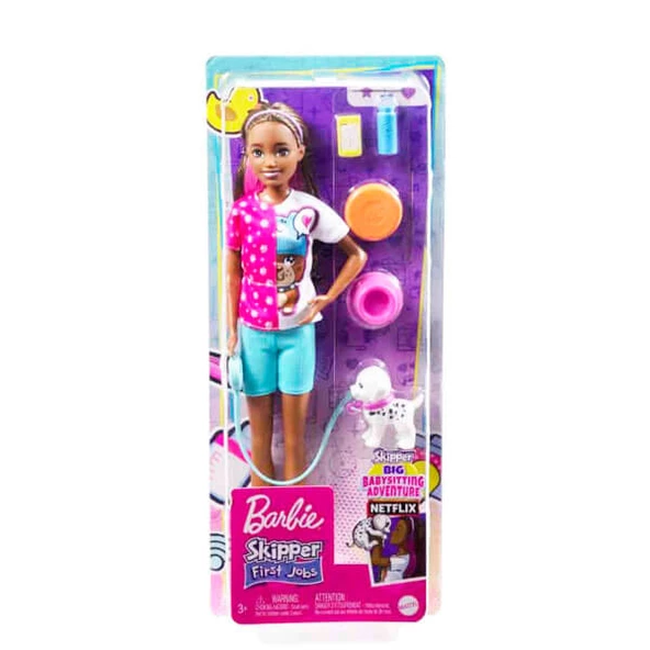 Barbie Skipper Köpek Bakıcısı Bebek Ve Aksesuarları HKD77