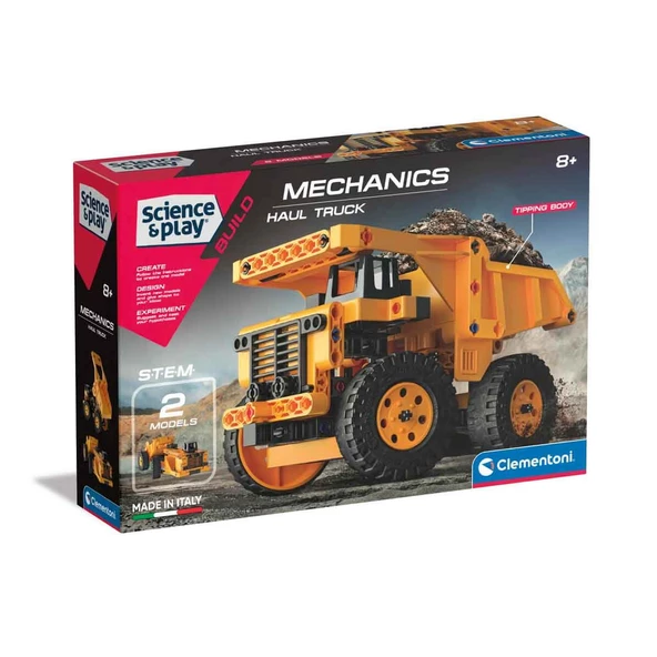 Clementoni Mekanik Laboratuvarı Haul Truck Hafriyat Kamyonu 75081 ürün görseli 1