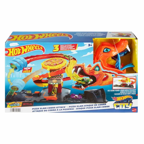 Hot Wheels Pizza Slam Kobra Saldırısı Oyun Seti HTN81 - Resim 2