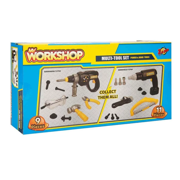 Zapp Toys My Workshop Matkaplı Tamir Seti 9 Parça - Resim 4