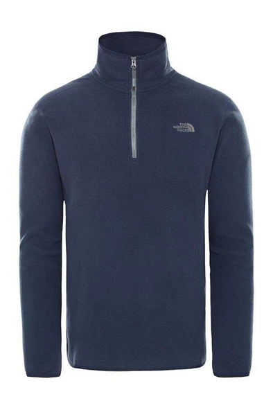 The North Face 100 Glacier Yarım Fermuarlı Erkek Polar Lacivert - 1