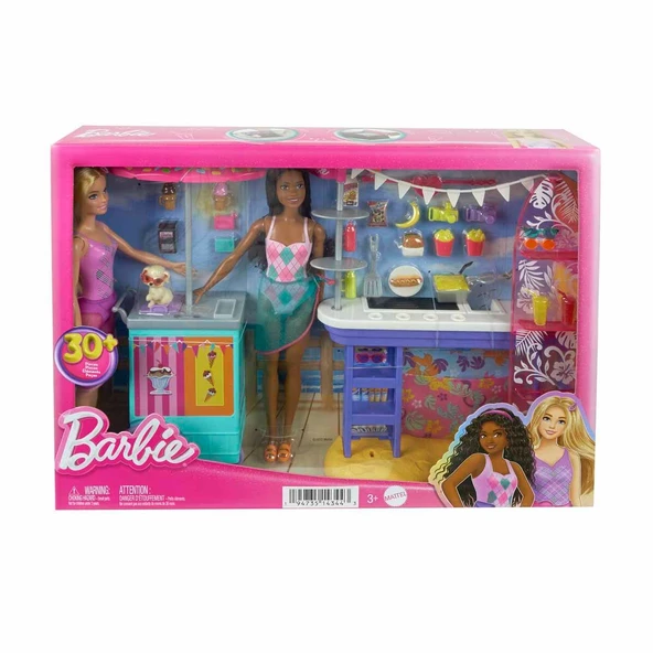 Barbie Brooklyn ve Malibu Bebekleri Oyun Seti HNK99 - Resim 4