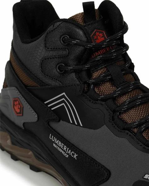 Lumberjack Burk 4Pr Erkek K.Gri-Kırmızı (40-45) Waterproof Bot - 7