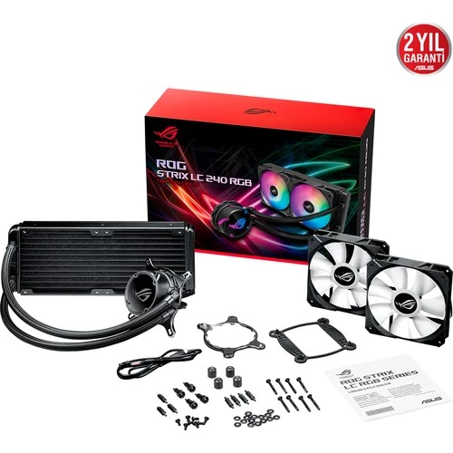 ASUS 240MM ROG STRIX LC II 240 AURA SYNIC RGB AM5-1700P SIVI SOĞUTUCULU İŞLEMCİ FANI - Resim 4