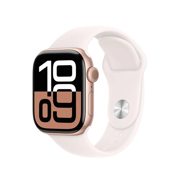 APPLE WATCH 10 42M R.GOLD-LT BAND ML