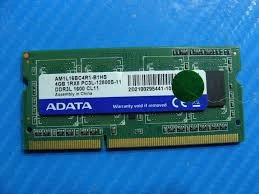 ADATA AO1L16BC4R1-BQ7S 4GB 1RX8 PC3L-12800S-11  NOTENBOOK RAM BELLEK