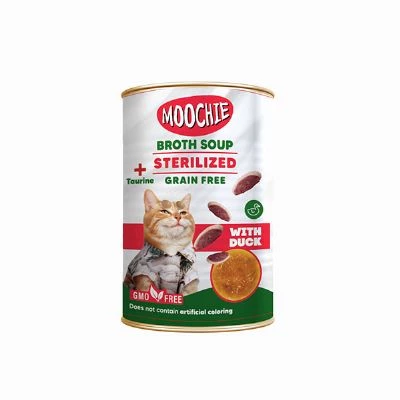 Moochie Sterilised Ördekli Et Suyu Kısır Kedi Çorbası 135 Ml