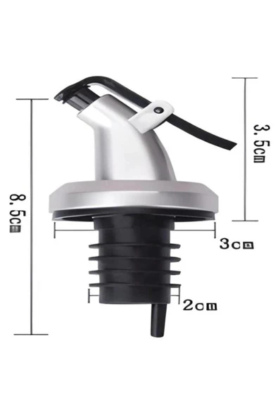 TİNEKE  Şişe Başlığı Servis Yağdanlık Aparatı  Yağdanlık Şişe Ucu Servis Aparatı Sosluk Aparatı 3  Adet - 7