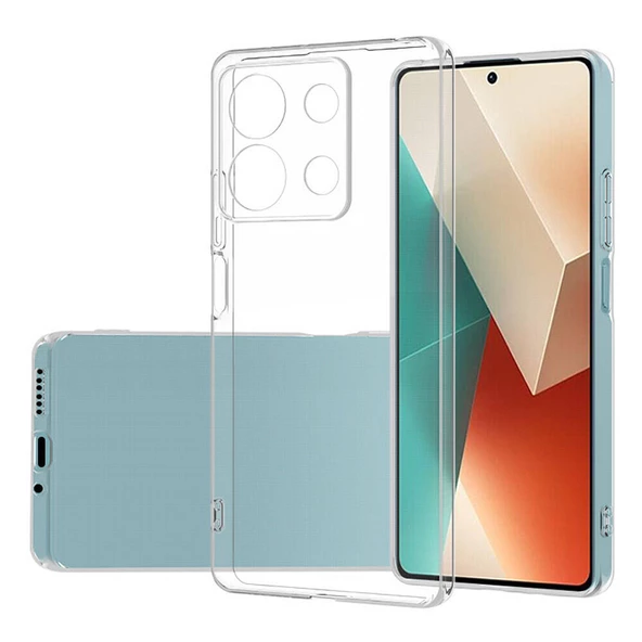 Xiaomi Redmi Note 13 Pro 5G Kılıf Kamera Korumali Süper Silikon Kapak