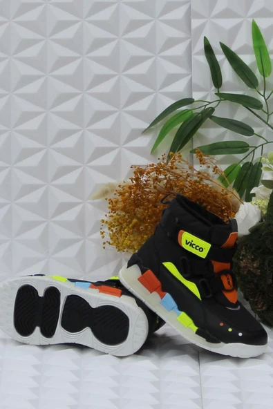 Vicco 946.F24K.426 Siyah Rahat Hafif Erkek Çocuk Bot - Resim 5