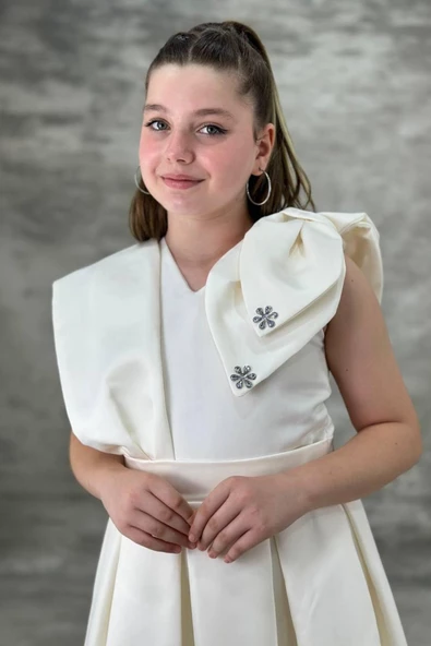 Mihrimah Model Kız Çocuk Abiye Elbise - 4