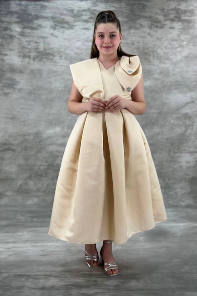 Mihrimah Model Kız Çocuk Abiye Elbise - 6