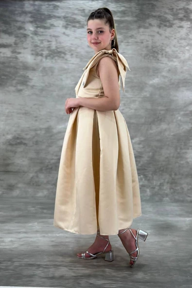 Mihrimah Model Kız Çocuk Abiye Elbise - 7