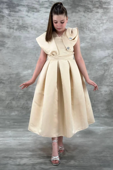 Mihrimah Model Kız Çocuk Abiye Elbise - 5
