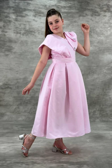 Mihrimah Model Kız Çocuk Abiye Elbise - 9
