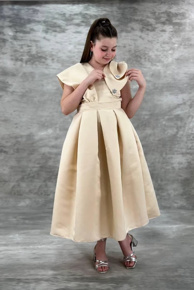 Mihrimah Model Kız Çocuk Abiye Elbise - 8