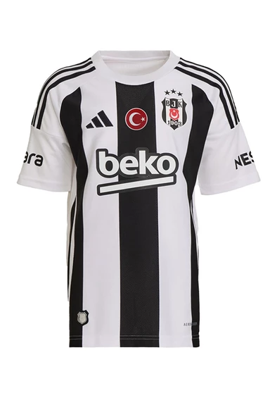 Beşiktaş Orijinal Lisanslı 24-25 Çubuklu Siyah-Beyaz Forma - 7