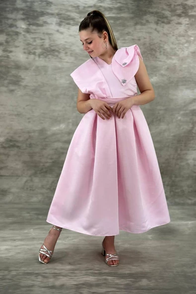 Mihrimah Model Kız Çocuk Abiye Elbise - 11