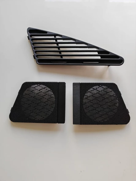 Citreon Berlingo 97 2005 Torpido Havalandırma ve Hoparlör Kapağı Sağ Sol Çift Set 3 Parça - 3