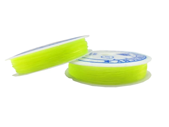 Açık Yeşil Misina 1.0 mm Esnek Silikon El İşi Takı Aksesuar Misinası - 1 Adet - 2